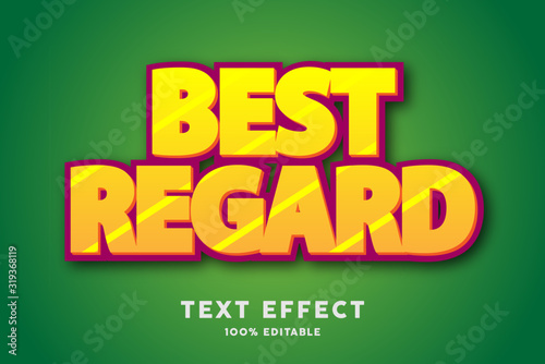 Yellow gold text style effect, editable text