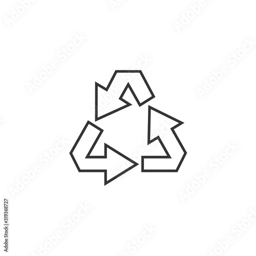 recycle icon vector illustration symbol for website and graphic design