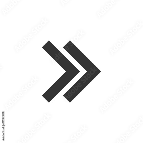 right arrow icon vector illustration symbol for website and graphic design