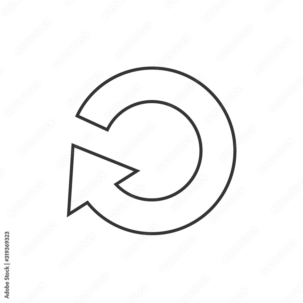 clockwise rotation refresh icon vector illustration symbol for website and graphic design clockwise rotation refresh icon vector illustration symbol for website and graphic design