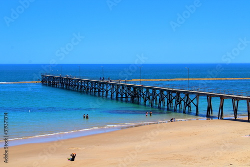 pier on the beach in Port Noarlunga  South Australia