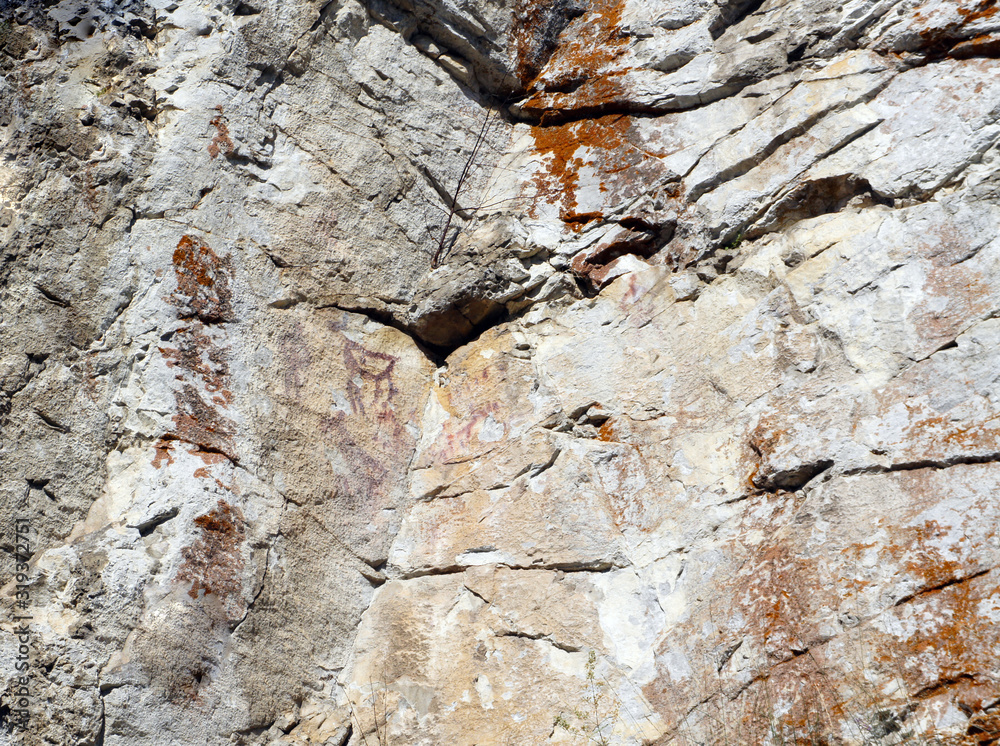 Natural background. The wall of natural stone Natural background. The wall of natural stone