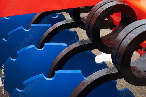 Modern cultivator for cultivating the land.