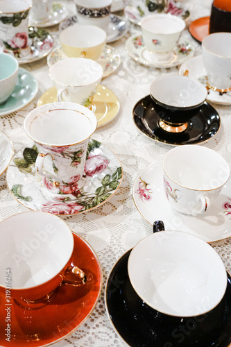 set of plates and cups