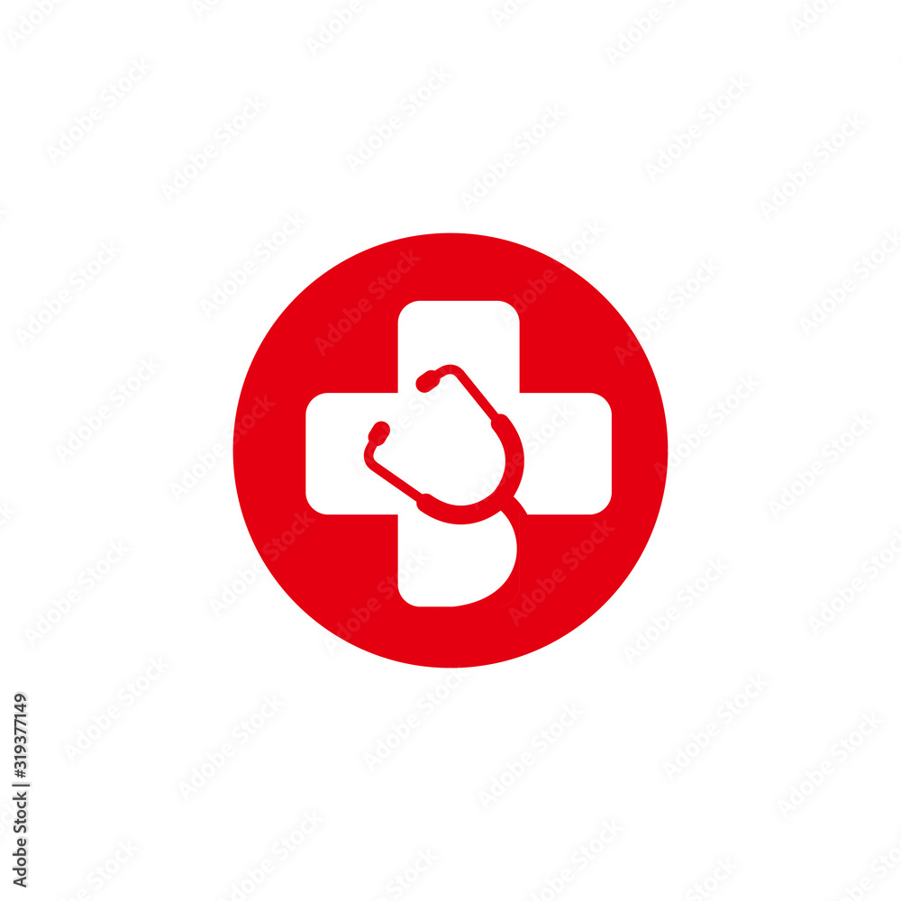 Stethoscope vector icon logo design. Health checkup tool vector icon Stethoscope vector icon logo design. Health checkup tool vector icon
