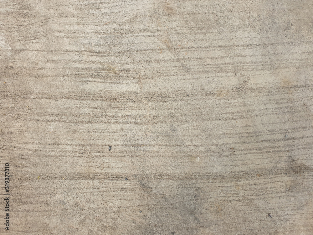 Cement floor polished with wood,background