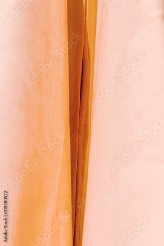 Shape similar to a female vagina made of fabric. photo