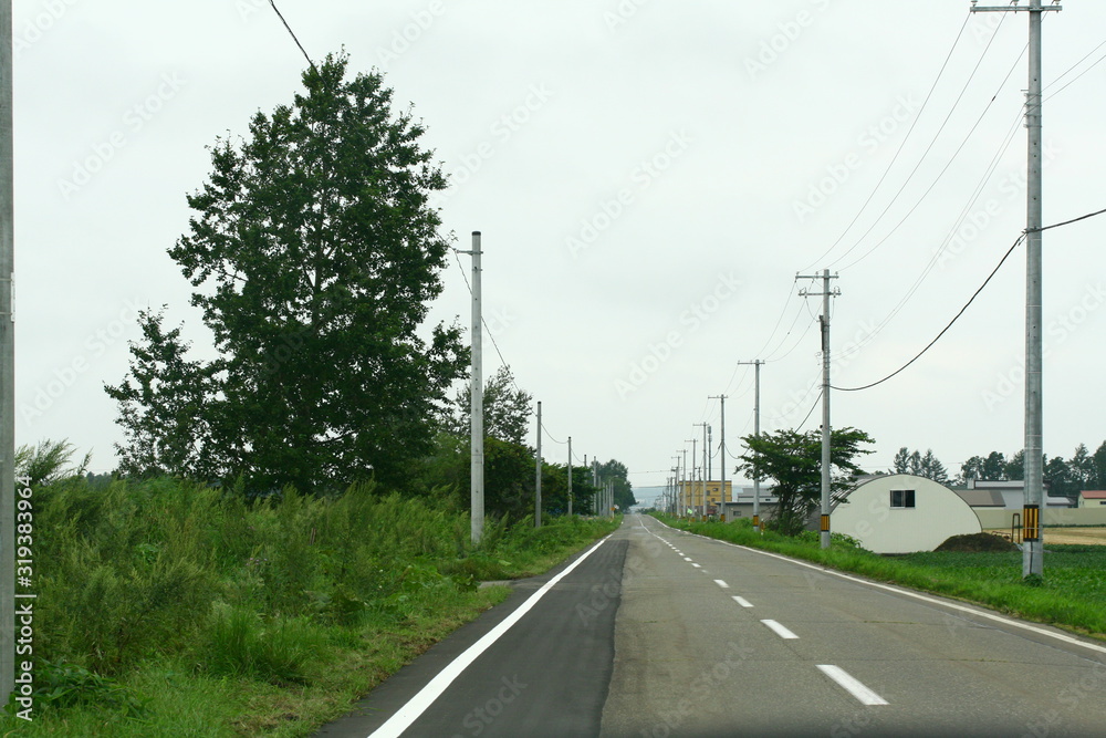 北海道十勝の田舎道2