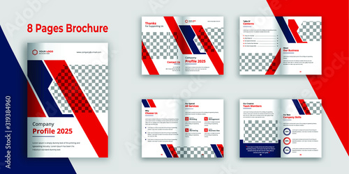 Business bi-fold brochure template