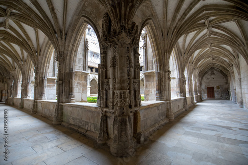 Medieval Cloister of Saint Etienne Cathedral in Cahors, Occitanie, France