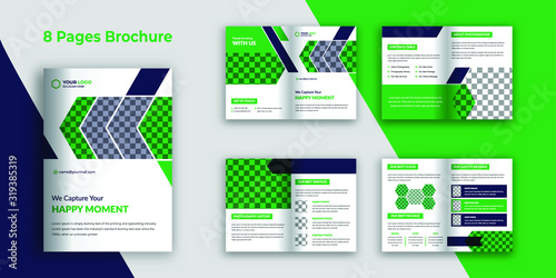 Photography bi fold brochure design template