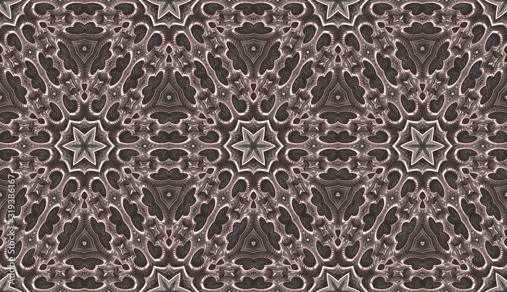 Rose Gold Allover Pattern Tile