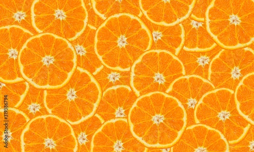 texture of slice many orange and leaf background