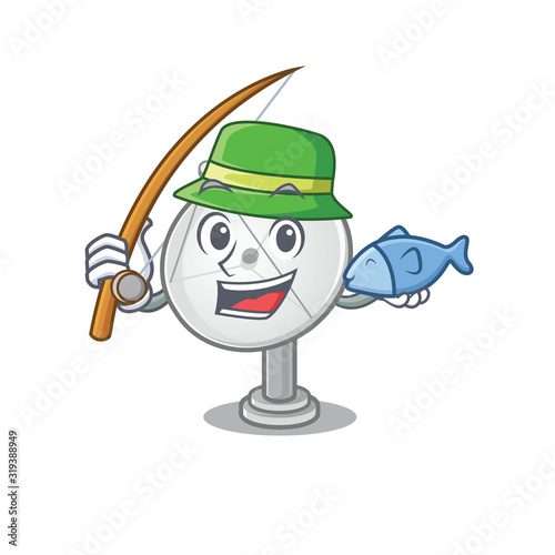 A Picture of happy Fishing satellite dish design