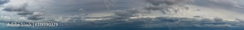 Fantastic dark thunderclouds  sky panorama