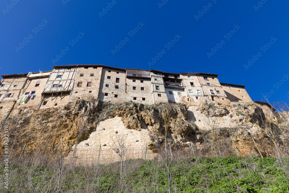 Houses on the edge of the cliff