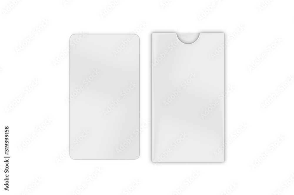 White blank rounded corner card for brochure, leaflet, gift card, flyer, invitation, coupon and credit card. Mock up template on isolated white background, 3d illustration White blank rounded corner card for brochure, leaflet, gift card, flyer, invitation, coupon and credit card. Mock up template on isolated white background, 3d illustration