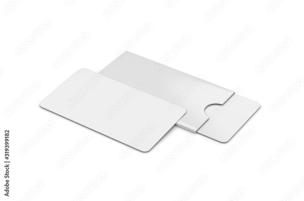 White blank rounded corner card for brochure, leaflet, gift card, flyer, invitation, coupon and credit card. Mock up template on isolated white background, 3d illustration White blank rounded corner card for brochure, leaflet, gift card, flyer, invitation, coupon and credit card. Mock up template on isolated white background, 3d illustration