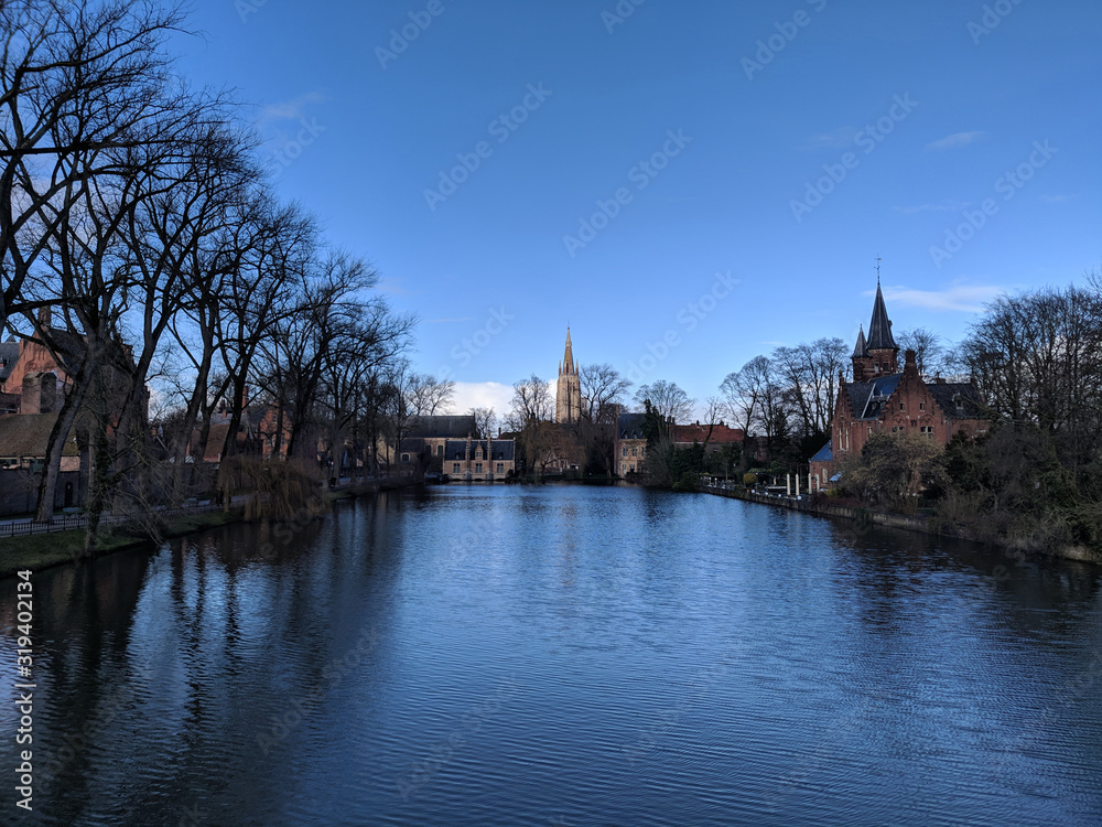 Lake of Love, Minnewater, Bruges, Belgium