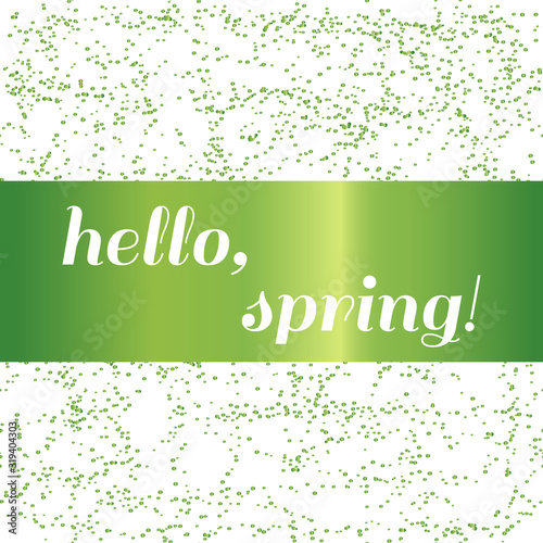 Hello, spring background