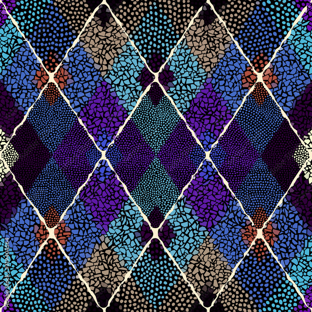 Fototapeta premium Seamless mosaic pattern