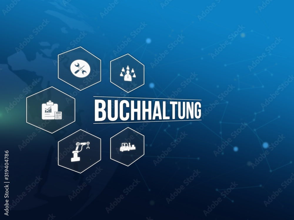 Fototapeta premium Buchhaltung