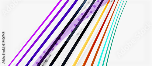Trendy color stripes lines wave  great design for any purposes. Vector line pattern. Vector geometric background