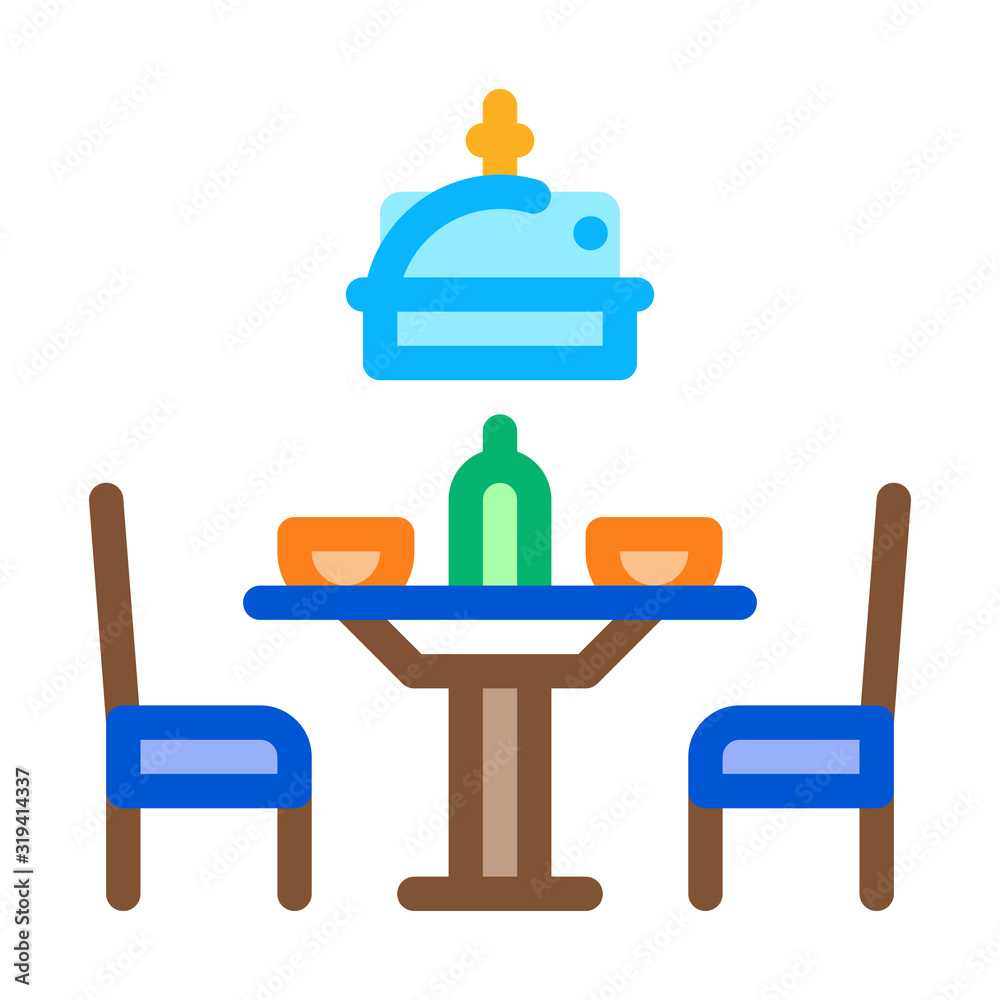 Canteen Icon Vector. Outline Canteen Sign. Isolated Contour Symbol Illustration