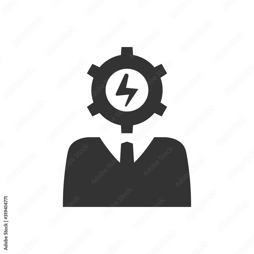 Efficient business person icon Efficient business person icon