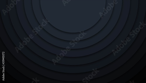 Circle geometric background with paper cut shapes vector illustration, web banner design, discount card, promotion, flyer layout, ad, advertisement, printing media.
