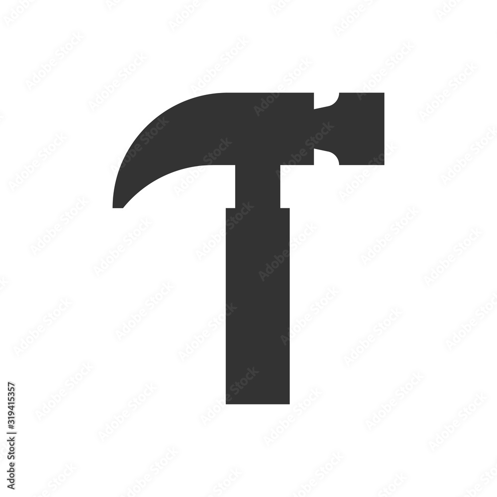 Construction hammer icon Construction hammer icon