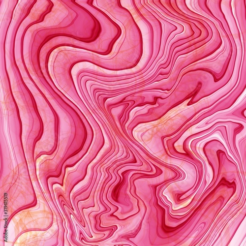 Modern creative style illustration with alcohol ink art background. Graphic design. Modern artistic pattern. Colorful texture. Beautiful painting. Contemporary art. Liquid paint. Photo.