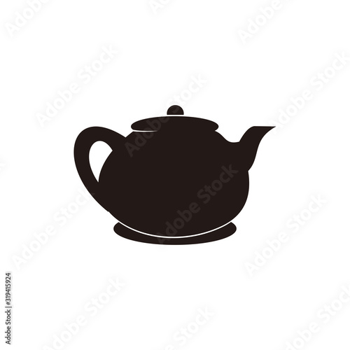 Teapot vector icon illustration sign