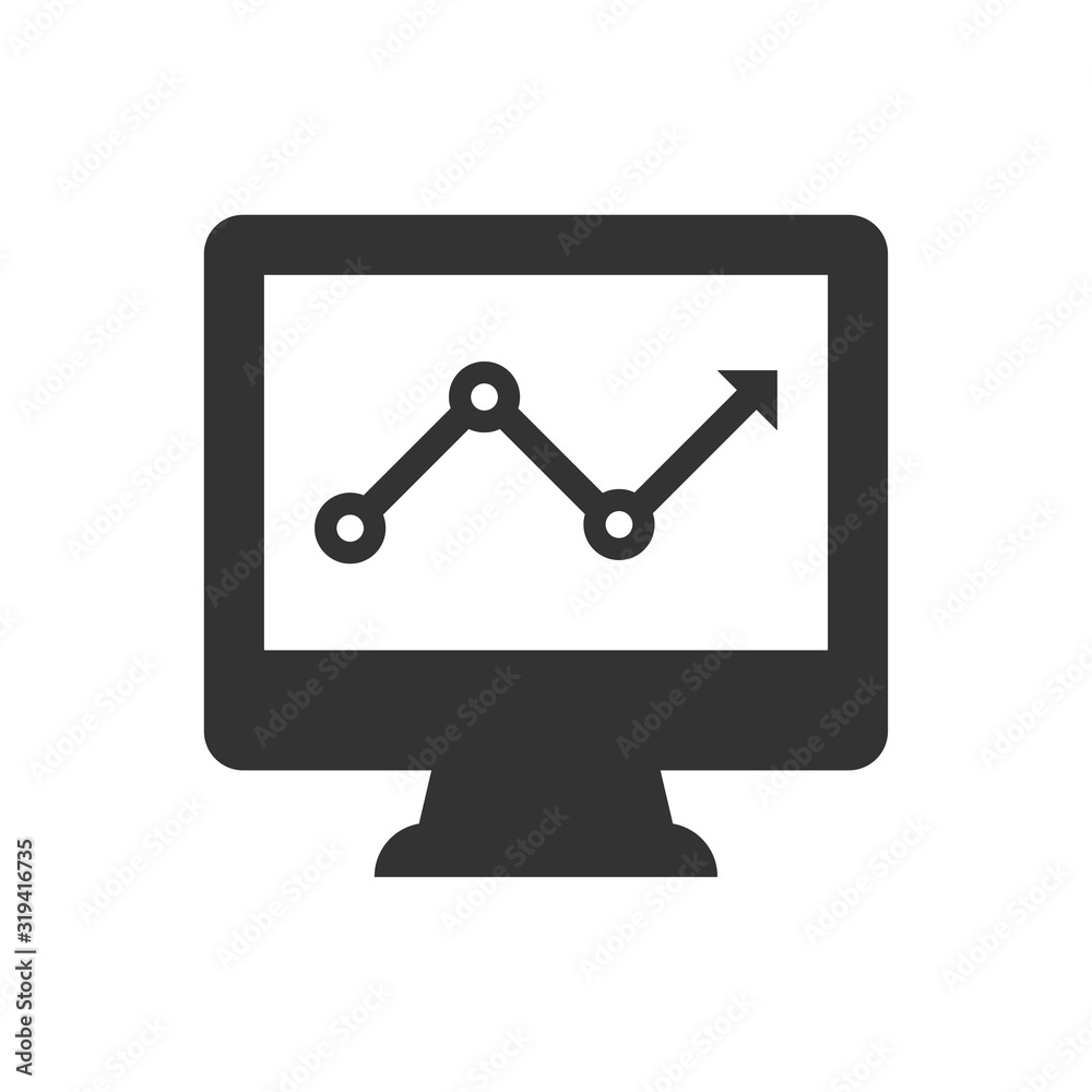 Online marketing report icon Online marketing report icon