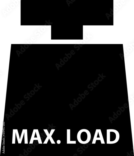 max load icon, Weight Vector photo