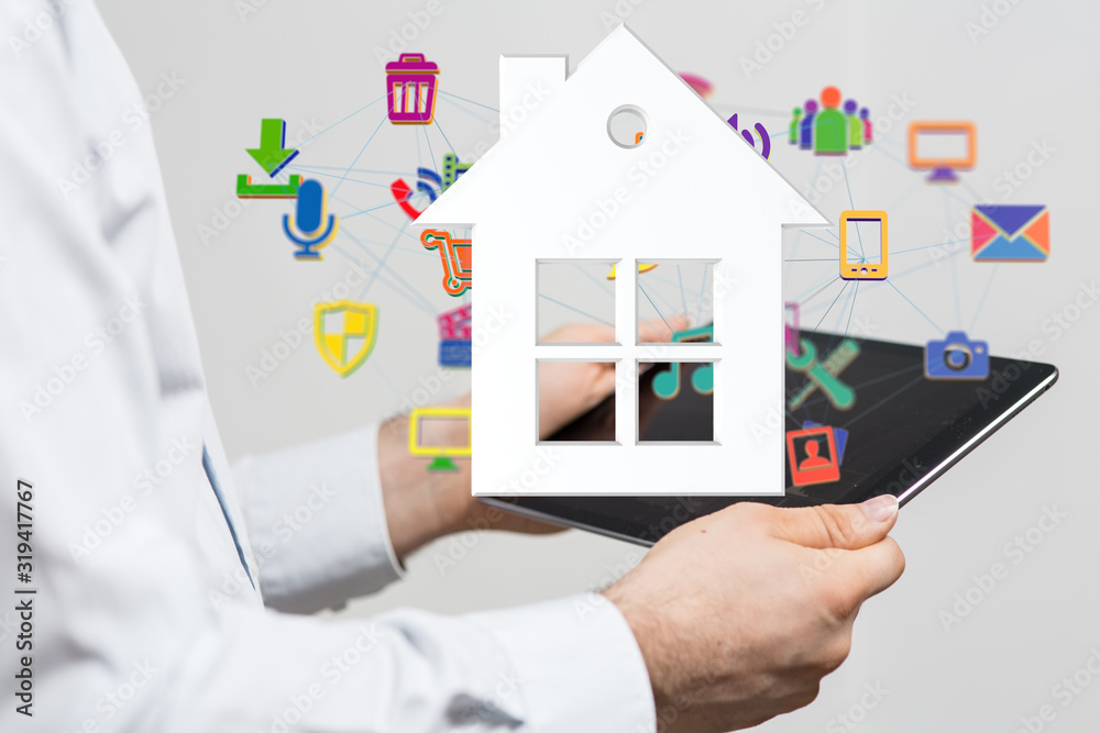 Model of the house and digital iot Model of the house and digital iot