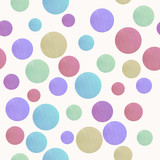 Vector seamless pattern. Abstract background with chaotic position and random size and color colored watercolor dots. Looks like drops of paint on easel paper