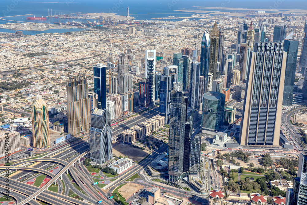 Blick auf Dubai im Januar 2020