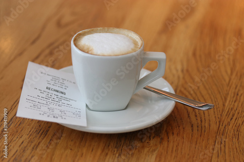 Bonpflicht, Bon, Kassenzettel, Kassenbon, Espresso, Kaffee