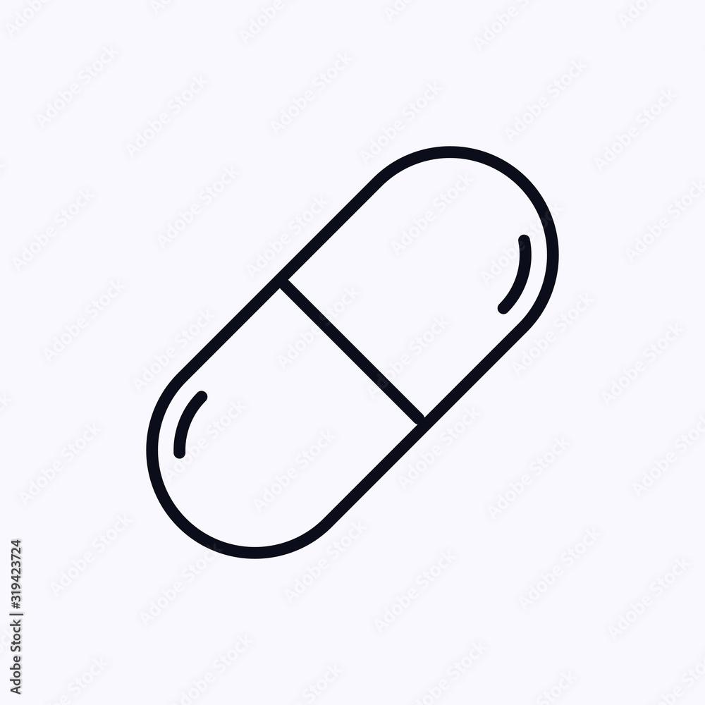 medicines pills icon thin line medicines pills icon thin line