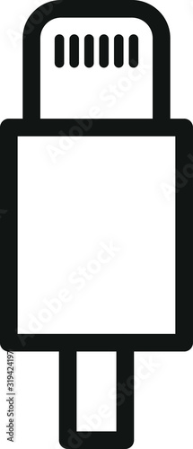 Lightning connector cable icon