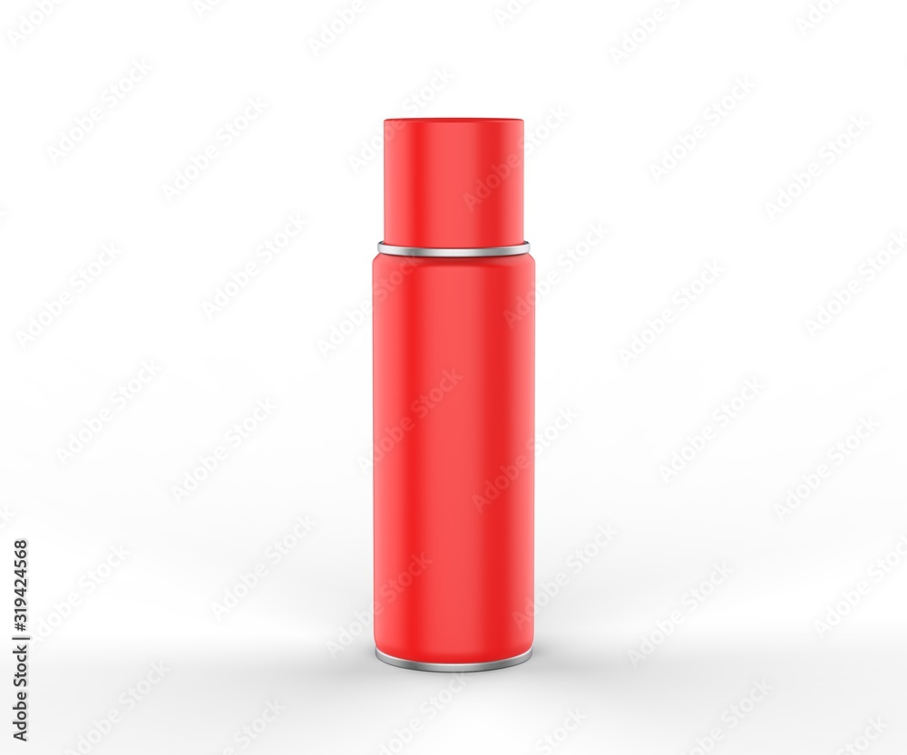 Blank spray tin can for branding. 3d render illustration. Blank spray tin can for branding. 3d render illustration.