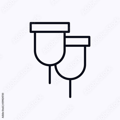 Blood transfusion saline bag icon