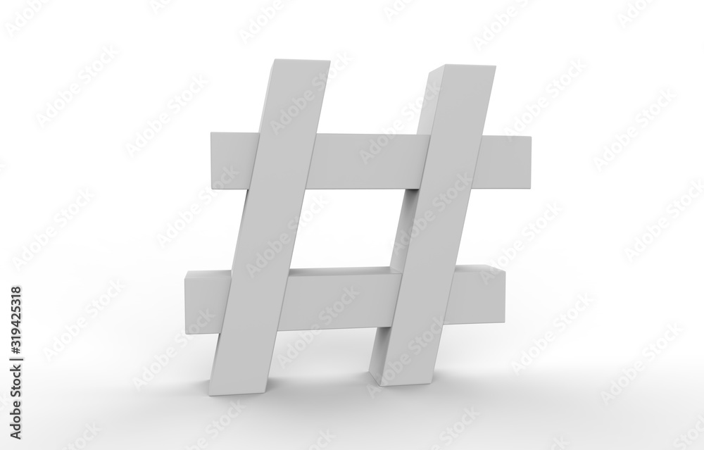 Obraz premium 3d character from a fontset with white background 3d illustartion