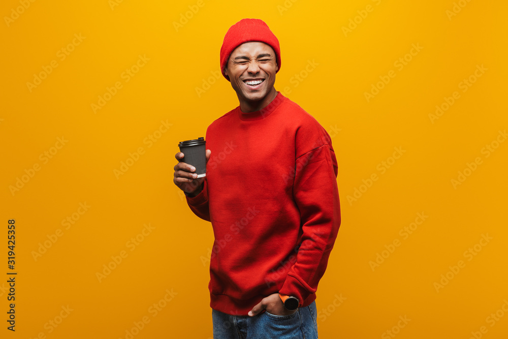 Portrait of an attractive confident casual young man