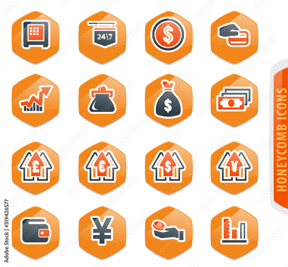 Currency exchange icons set Currency exchange icons set