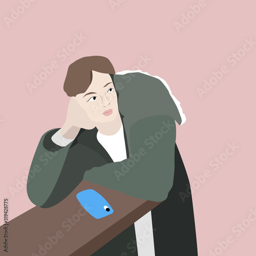 Vector Illustration of young guy