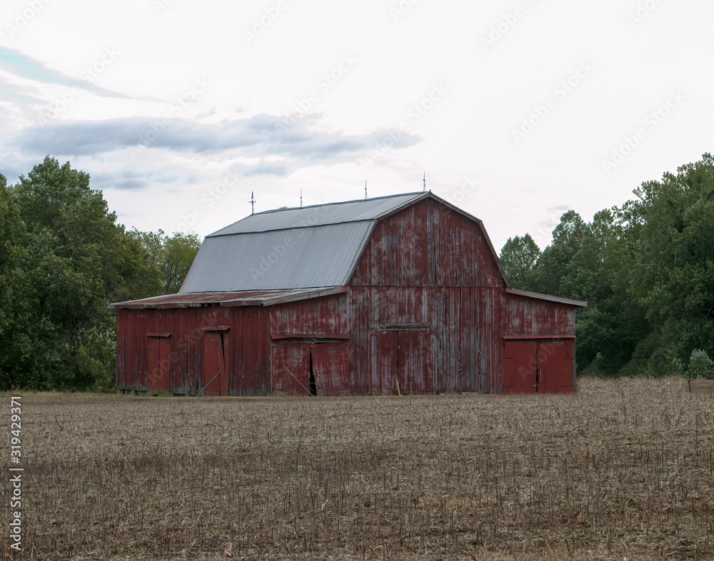 old red barn