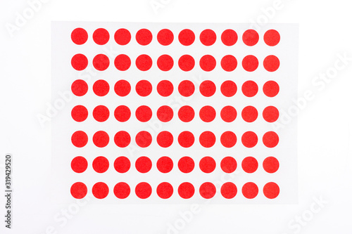 Red dot pattern  abstract red and white background