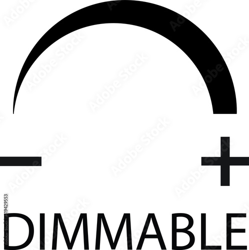 dimmable icon, icon for LED light